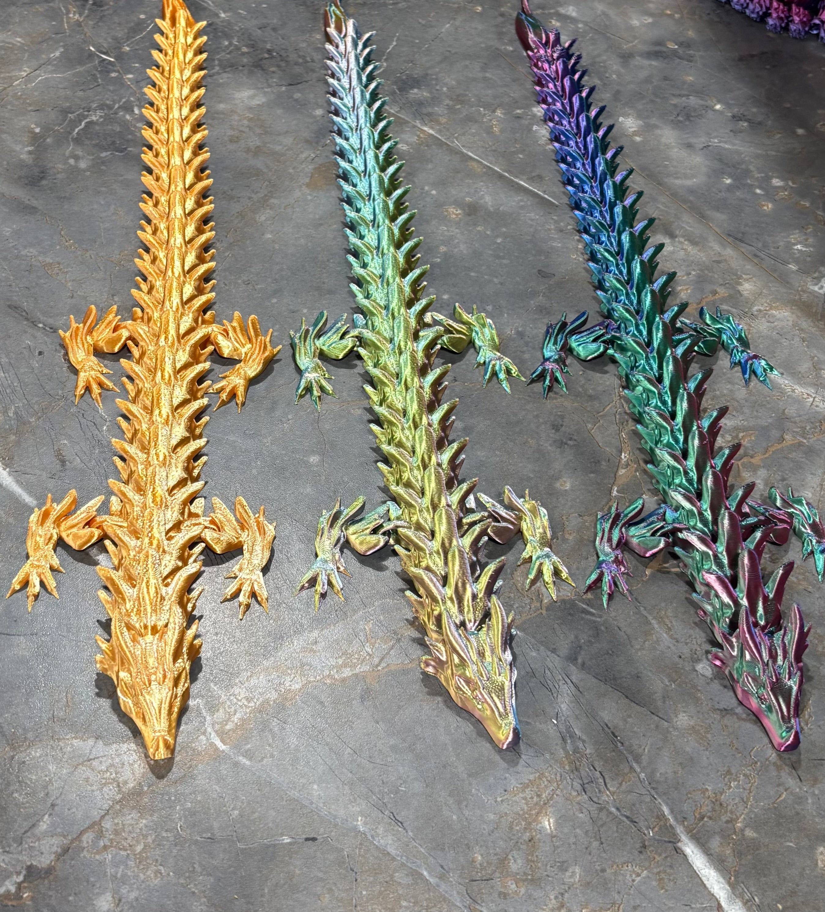 19 Inch Articulated Poison Dragon