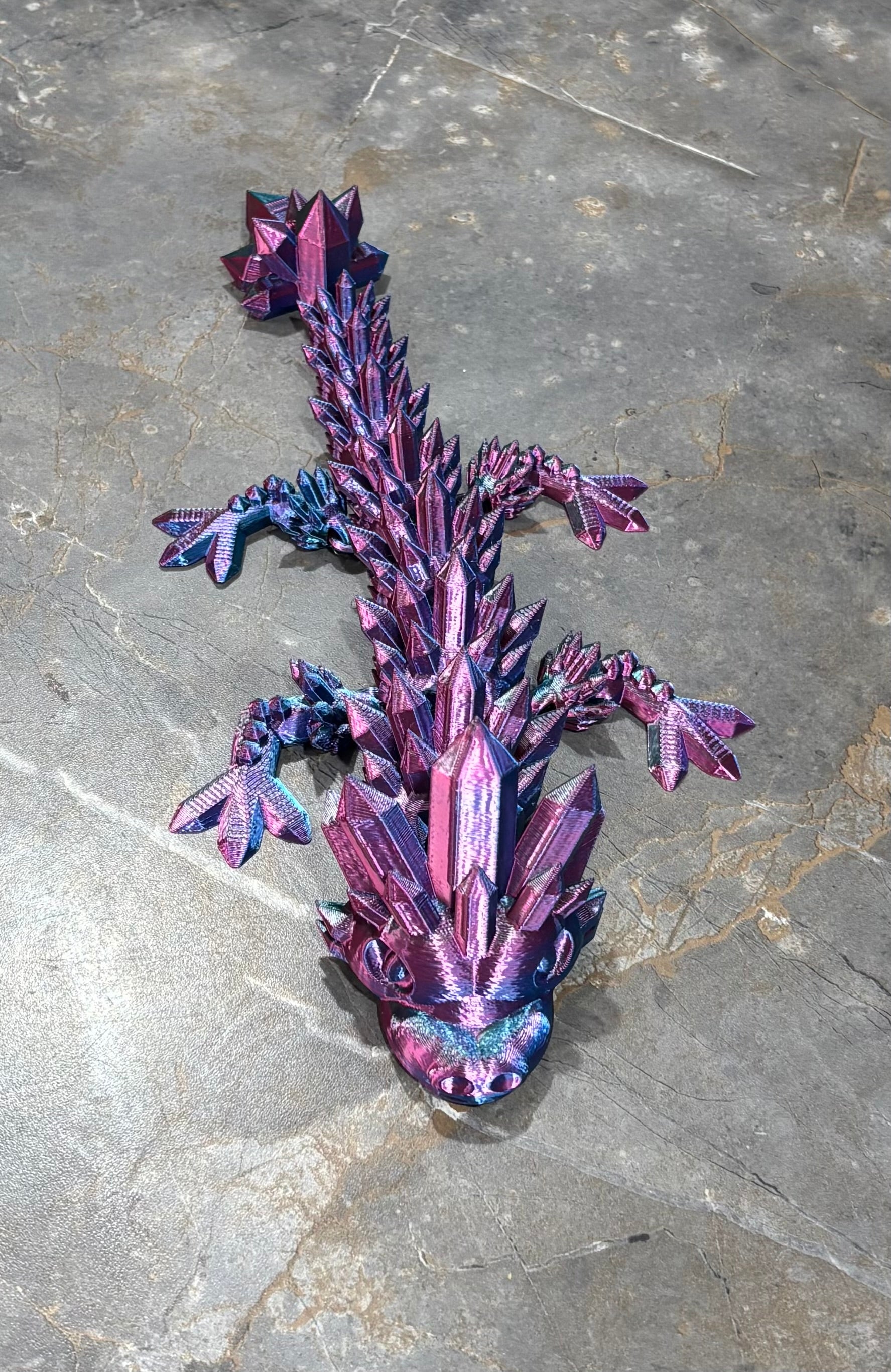 12 Inch Rainbow Crystal Dragon