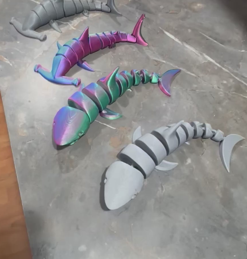 3D Printed Articulated Shark