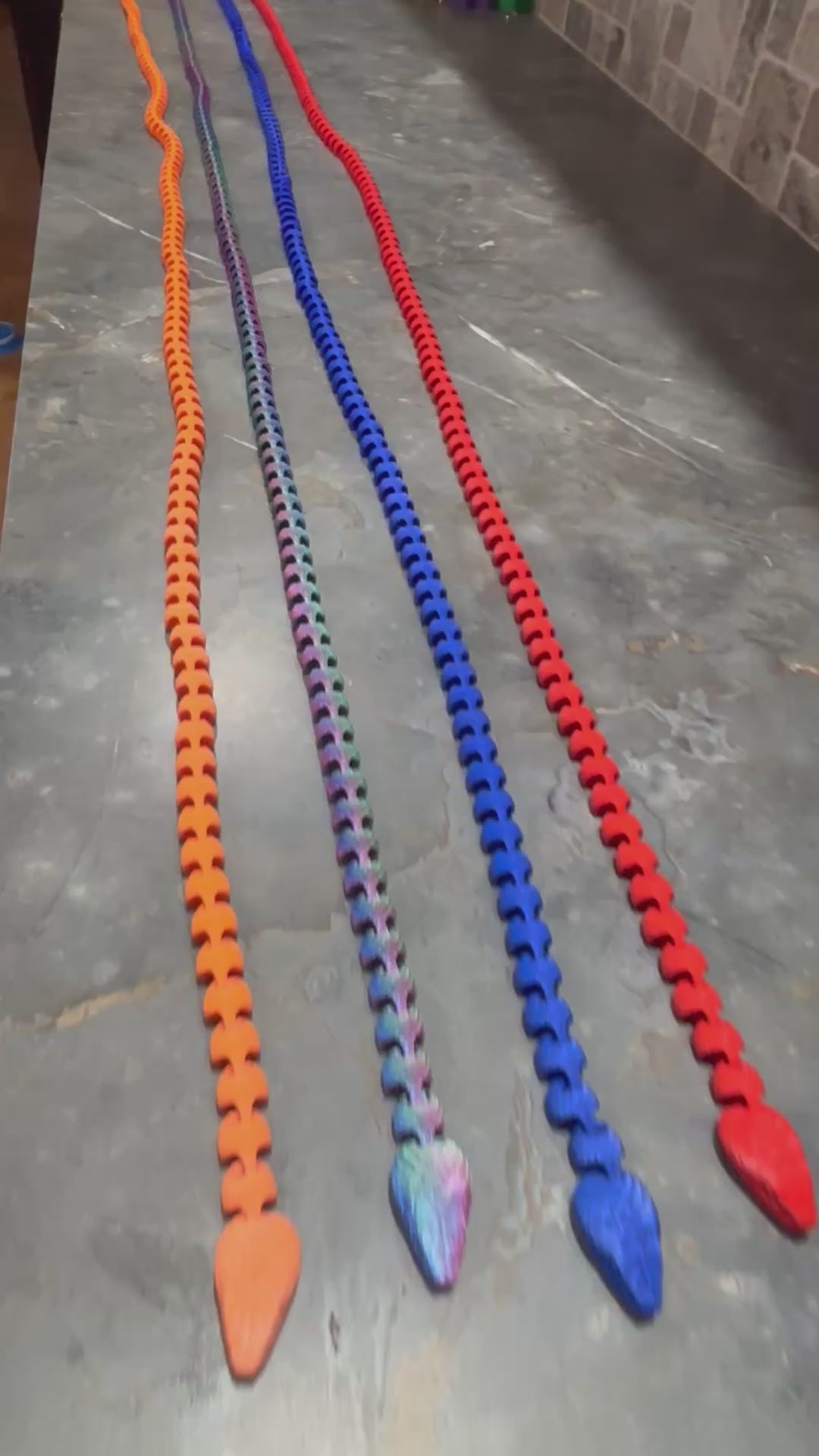 3D Printed Articulated Snake